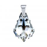 Støíbrný pøívìsek se Swarovski® Crystals Baroque 16mm Argent