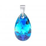 Støíbrný pøívìsek Jelly ve tvaru kapky  Swarovski® Crystals  Aquamarine
