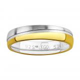 Snubní støíbrný prsten Glowie pozlacený žlutým zlatem