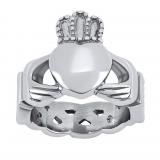 Ocelový prsten Claddagh - AKCE