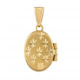 Zlatý oválný medailon Aiša otevirací 24 mm