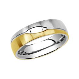 Ocelový snubní prsten pro muže LE BLANC 