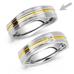 Snubní prsten z oceli GENEVE pro muže