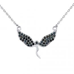 Støíbrný náhrdelník andìl Shabtai s Brilliance Zirconia dámský i dìtský - zvìtšit obrázek