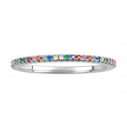 Støíbrný prsten Vally s barevnými Brilliance Zirconia