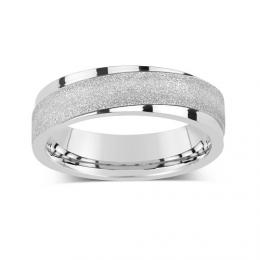 Snubní ocelový prsten pro muže a ženy