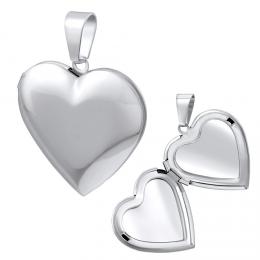Ocelový medailon srdce otevírací - zvìtšit obrázek