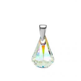 Støíbrný pøívìsek XIRIUS Raindrop 14mm Crystal AB se Swarovski® Crystals