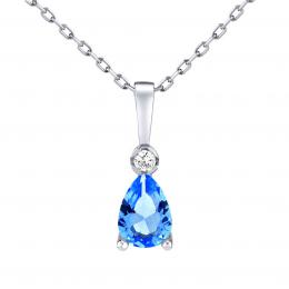 Støíbrný náhrdelník kapka Beris s Brilliance Zirconia