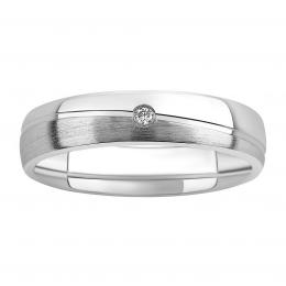 Snubní støíbrný prsten GLAMIS s diamantem - zvìtšit obrázek