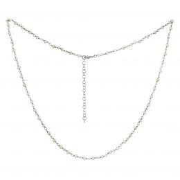Støíbrný náhrdelník s pøírodními bílými perlami Arika