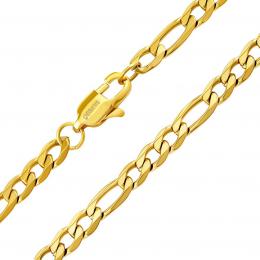 Pozlacený náhrdelník Figaro z chirurgické oceli 4,5 mm - zvìtšit obrázek