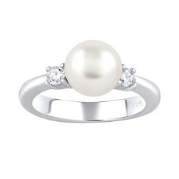 Støíbrný prsten MAYA s pravou pøírodní perlou - zvìtšit obrázek