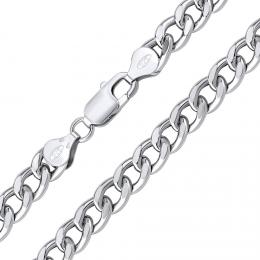 Støíbrný náhrdelník pro muže CURB 8 mm