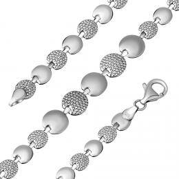 Støíbrný náhrdelník LUNA 45 cm