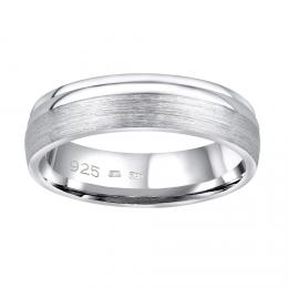 Snubní støíbrný prsten AMORA v provedení bez kamene pro muže i ženy