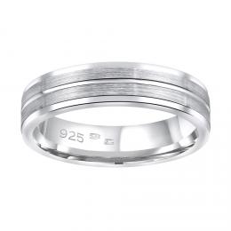 Snubní støíbrný prsten AVERY v provedení bez kamene pro muže i ženy