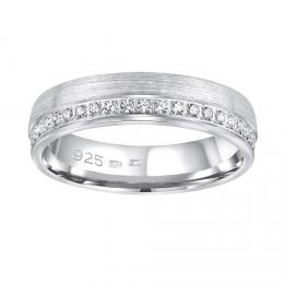 Snubní støíbrný prsten PARADISE v provedení se zirkony pro ženy