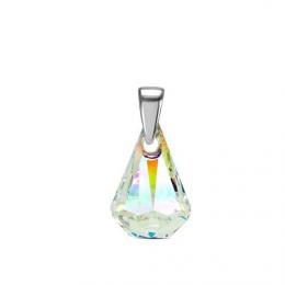 SILVEGO støíbrný pøívìsek XIRIUS Raindrop 14mm Crystal AB se Swarovski® Crystals