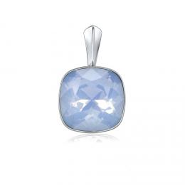 SILVEGO støíbrný pøívìsek se Swarovski® Crystals modrý opál 12mm