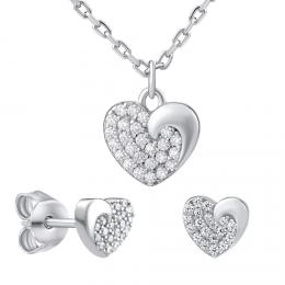 Støíbrný dárkový set šperkù LOVE pro zamilované - zvìtšit obrázek