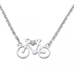 Støíbrný náhrdelník cyklistické kolo - zvìtšit obrázek