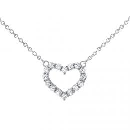 Støíbrný náhrdelník srdce