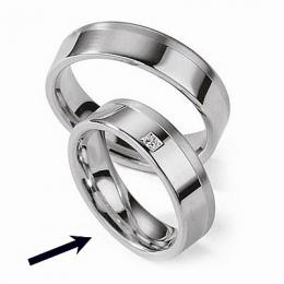 Ocelový prsten - snubní - pro ženy RC2028-Z