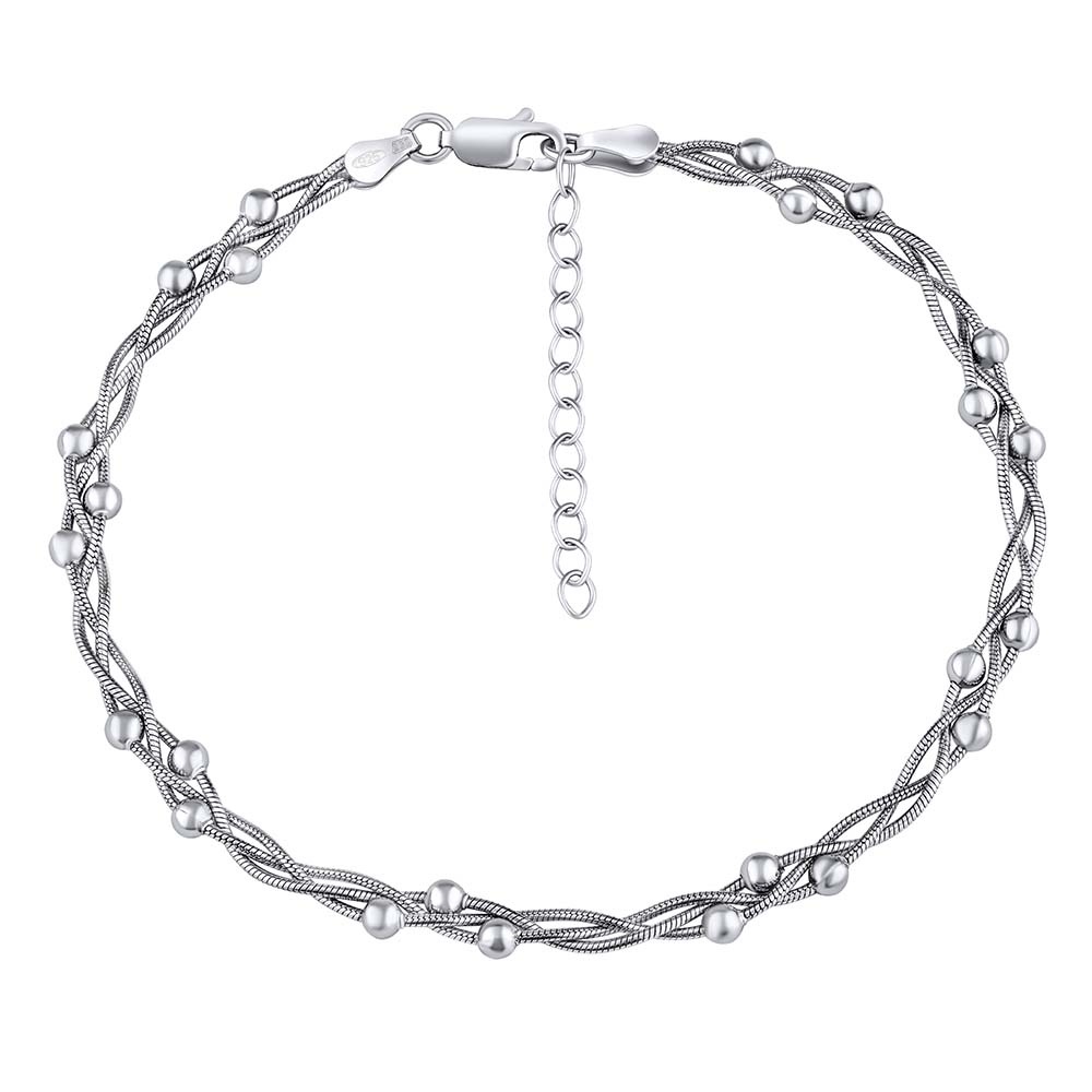 Dmsk stbrn propltan etzek na nohu Calesia 22+4 cm